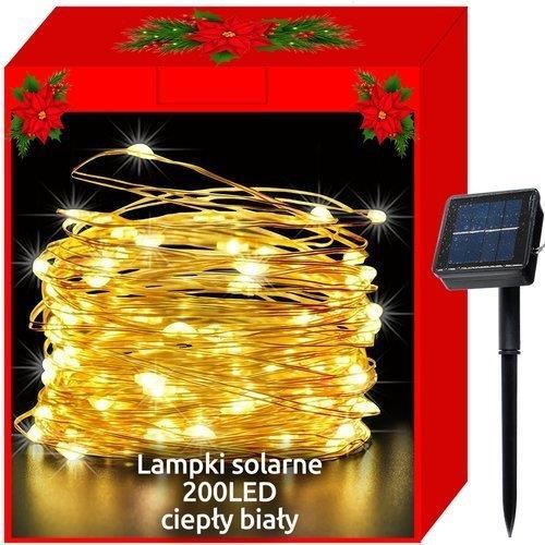 Instalatie de Craciun solara, Zola®, 200 mini leduri, 8 programe, lumina calda, lungime totala 20 m, impermeabila Instalatie de Craciun solara, Zola®, 200 mini leduri, 8 programe, lumina calda, lungime totala 20 m, impermeabila
